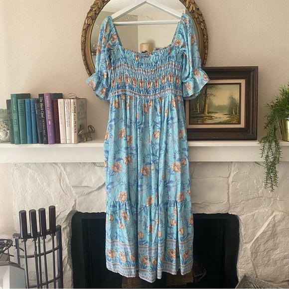 UIMLK Amazon Brand Floral Midi Dress Nap Dress Size XL - Picture 2 of 7